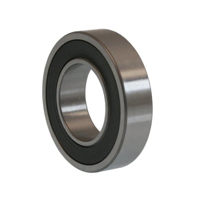 SKF 61815 sporkugleleje med 75mm indvendig og 95mm udvendig diameter samt 10mm bredde, isoleret på hvid baggrund.