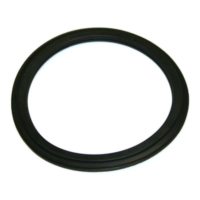 BLÜCHER EPDM pakning til vandlås set fra en anden vinkel, fremviser materiale og form på en neutral baggrund.