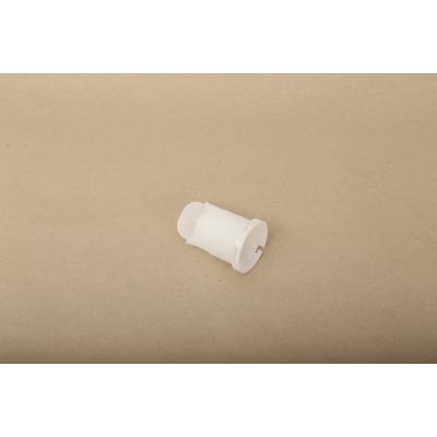 Ifö Spira vandfordeler i hvid plast, en reservedel til Ifö Spira og Spira Art hængeskåle, vist isoleret på en brun baggrund.