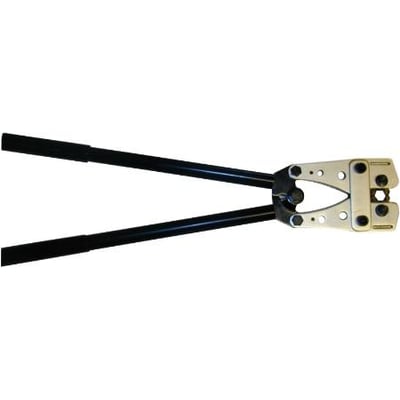 Elpress TH10120T pressetang til Cu-kabelsko og presmuffer fra 10-120 mm², med sort håndtag og hexagonalt pressehoved.