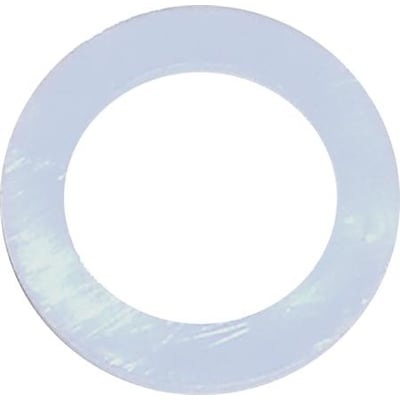 Dresselhaus DIN 125A planskive i nylon til M8 bolte, viser dens flade form med 8,4mm indvendig diameter.