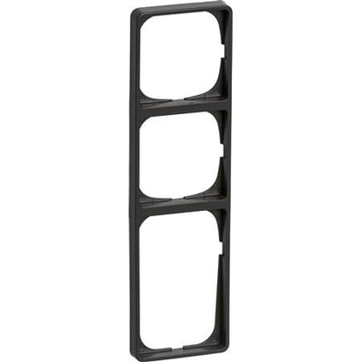 LK FUGA Baseline 50 ramme til elinstallationer, 3½ modul høj og 1 modul bred, i koksgrå.