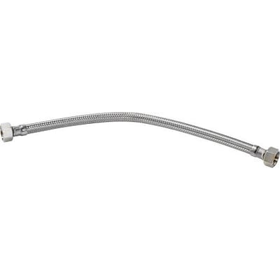 NEOPERL tilslutningsslange af EPDM med rustfri stålflet og lige omløbere, 2000 mm lang med ½" x ¾" dimensioner.