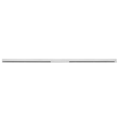 Nordic Aluminium Skagen lysskinne i hvid monteret horisontalt på en lys baggrund, som viser den samlede længde.