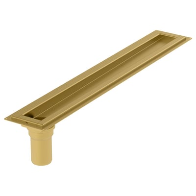 Blücher Waterline baderumsrende på 900mm i messingfarve med lodret udløb Ø50mm.