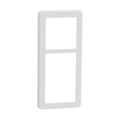 LK FUGA Base 63 design ramme i hvid, 2½ modul bredde med plads til 1 modul enheder.