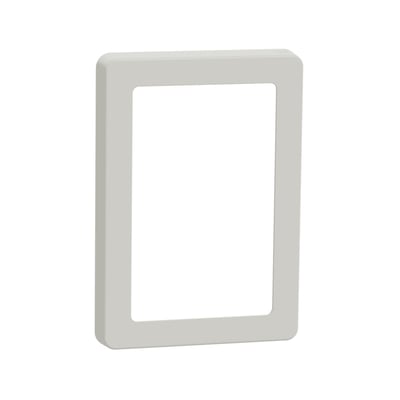 LK FUGA Base 63 design ramme i 1½ modul størrelse, fremstillet i halogenfri hvid plast.