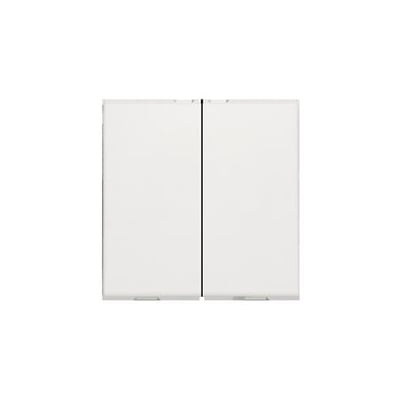 Niko 2-tryk i hvid, frontalt billede, med to ensartede taster på en ren hvid baggrund.