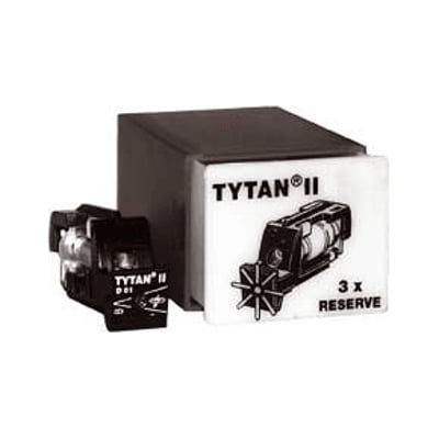 Niko Tytan II sikringsmagasin med 3 stk 6A sikringsskuffer og blinkmelder, klar til brug.