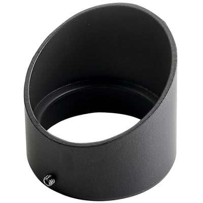 Grå afskærmning til Hovden Micro havespot fra SG Armaturen, lavet af pulverlakeret aluminium.