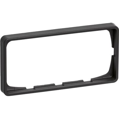 LK FUGA Baseline 50 ramme i koksgrå, 1x2 modul, 100mm bred med 8,5mm dybde.