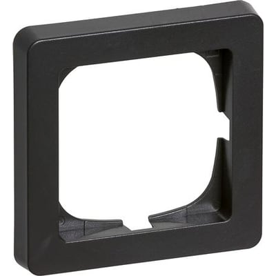 LK FUGA Baseline 63 ramme i koksgrå med en bredde og højde på 63 mm, vist forfra.