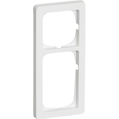 LK FUGA Baseline 63 ramme i hvid, 2½ modul høj og 1 modul bred, med plads til to indsatser.