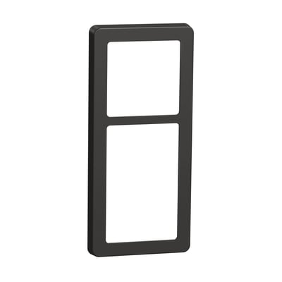 LK FUGA Base 63 designramme i koksgrå med plads til 2½ modul, vist med fronten mod kameraet.