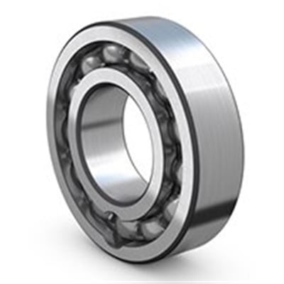 SKF 6207 sporkugleleje med 35mm indvendig diameter og 72mm udvendig diameter i sølvfarvet metal.
