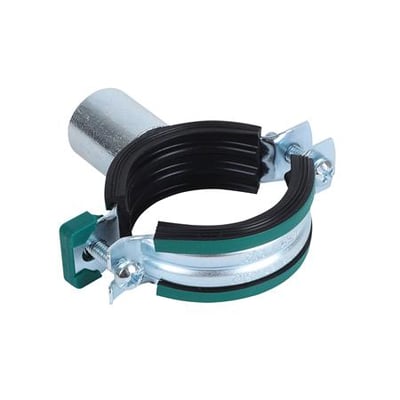 Walraven KSB2 Triplo rørbøjle, elforzinket, til 15-19 mm rør med M8/10/½" gevind og støjreducerende EPDM-gummi.