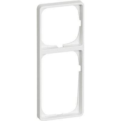 LK FUGA Baseline 50 ramme til elinstallationer, hvid, 2½ modul høj og 1 modul bred.