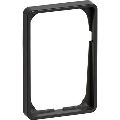 LK FUGA Baseline 50 ramme i koksgrå, 1½ modul bredde og højde, vist fra fronten på hvid baggrund.