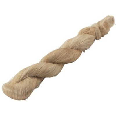 Unipak Unigarn hørpakgarn løst bundt af naturhørtråde snoet sammen i en tyk fletning.