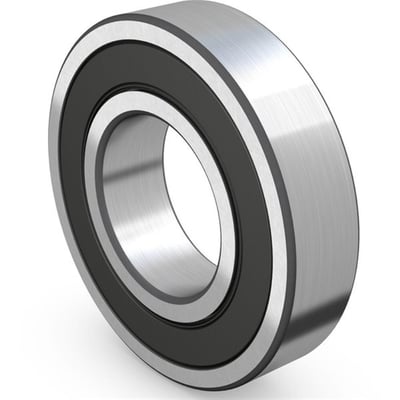 SKF 6300 sporkugleleje med 10mm indvendig diameter og 35mm udvendig diameter, vist på hvid baggrund.