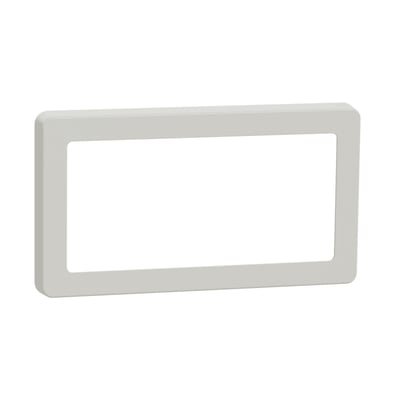 LK FUGA Base 63 design ramme i hvid, 1x2 modul, med et rent og minimalistisk udseende.