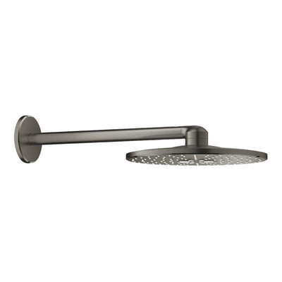Grohe Rainshower SmartActive 310 mm hovedbruser i børstet hard graphite med 430 mm vægmontering.