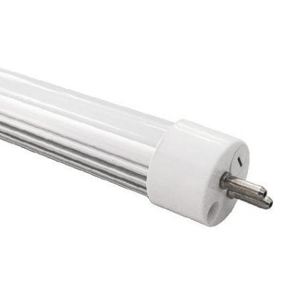 LEDlife T5-115 EXT er et hvitt, dimbart LED-lysrør på 12 W med synlige metallstifter i enden.