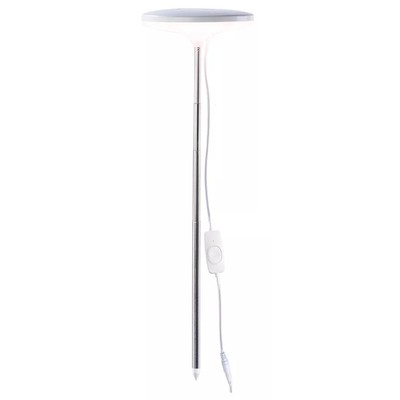 Fuld længde visning af LEDlife Spyd Vækstlys 14W med justerbar højde og betjeningsknap på en hvid baggrund.