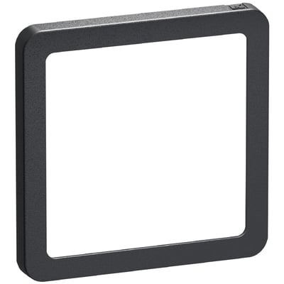 LK FUGA Slim designramme i koksgrå, et modul, der er 5 mm dyb og har en standard overfladefinish.