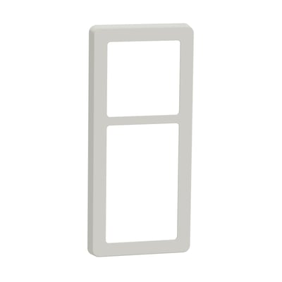 LK FUGA Base 63 designramme i lysegrå med 2½ modul åbning, neutral baggrund.