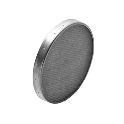 Lindab filterindsats IFU-K 315 til IFU set fra siden, der viser den perforerede overflade og metalrammen.