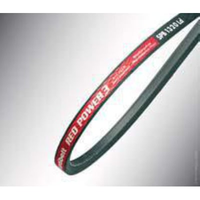 Optibelt Red Power 3 smalkilerem SPB med en længde på 2240 mm og en højde på 13 mm, vist på en grå baggrund.