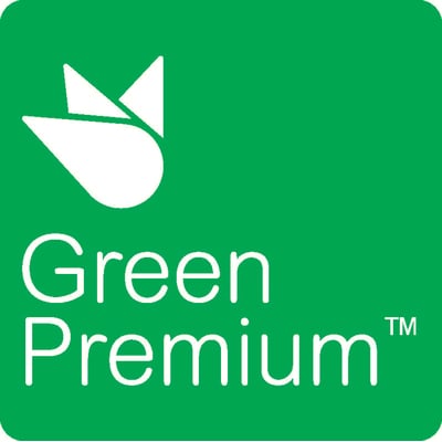 Schneider Electric Green Premium logo med hvid tekst på grøn baggrund.
