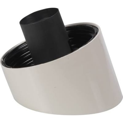 Thorn Lighting universal veggarmatur i grått med E27-sokkel, sett skrått med den svarte sokkelen synlig.