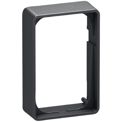 LK FUGA Baseline 50 forhøjet ramme i koksgrå, 1½ modul, med 21 mm dybde og standard overflade.