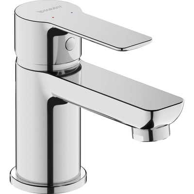 Duravit A.1 krom håndvaskarmatur med blank overflade, 1-grebs betjening og keramisk kartusche.