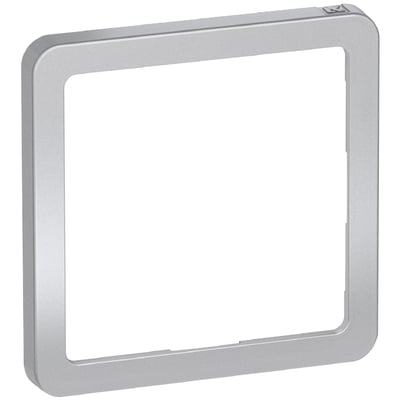 Lauritz Knudsen LK FUGA Slim design ramme i børstet aluminium til 1 modul, med en tynd profil på 5 mm.