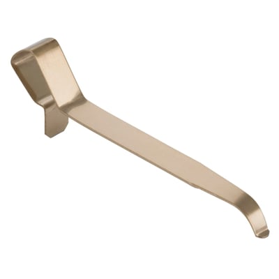 Geberit fjeder til betjeningsplade i messingfarvet metal, passer til cisterne UP320 og frontbetjente plader.