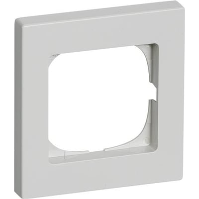 LK FUGA Baseline 68 ramme i lysegrå, 1 modul bredde og højde, vist forfra.