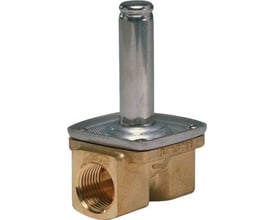 Danfoss EV220B magnetventil i messing med G 1/2" gevind og EPDM tætning, NO funktion, vist udenpå.