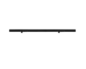 Nordic Aluminium Skagen lysskinne, 2 meter, sort, vist med monteringsbeslag på undersiden.