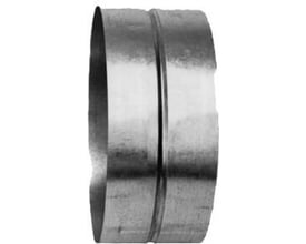 Lindab Safe MF samlestykke til Ø315 mm ventilationsrør, fremstillet af galvaniseret stål med to muffeender.