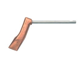 Sievert 300g koldhamrede kobberloddebolt, kompatibel med Sievert Pro 88/86 systemer, med indgraveret tekst og en stang af rustfrit stål.