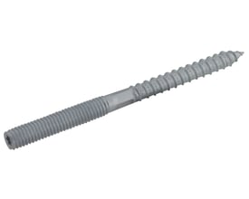 Walraven BIS ansatsskrue, elgalvaniseret stål med M10 gevind og 40 mm trægevind, total længde 100 mm.