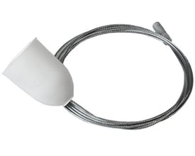 Hvid wirekit ophæng til 1,5 meter GLOBAL trac pro® 3-faset skinnesystem, model SPW1.