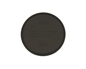 SKF ASNH 513-611 endedæksel i sort plast med præget SKF logo og modelnummer 509.