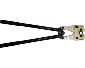 Elpress TH10120T pressetang til Cu-kabelsko og presmuffer fra 10-120 mm², med sort håndtag og hexagonalt pressehoved.