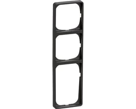 LK FUGA Baseline 50 ramme til elinstallationer, 3½ modul høj og 1 modul bred, i koksgrå.