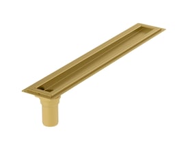 Blücher Waterline baderumsrende på 900mm i messingfarve med lodret udløb Ø50mm.