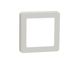 LK FUGA Base 63 designramme i lys grå, én modul bred og én modul høj, med bløde, afrundede hjørner.